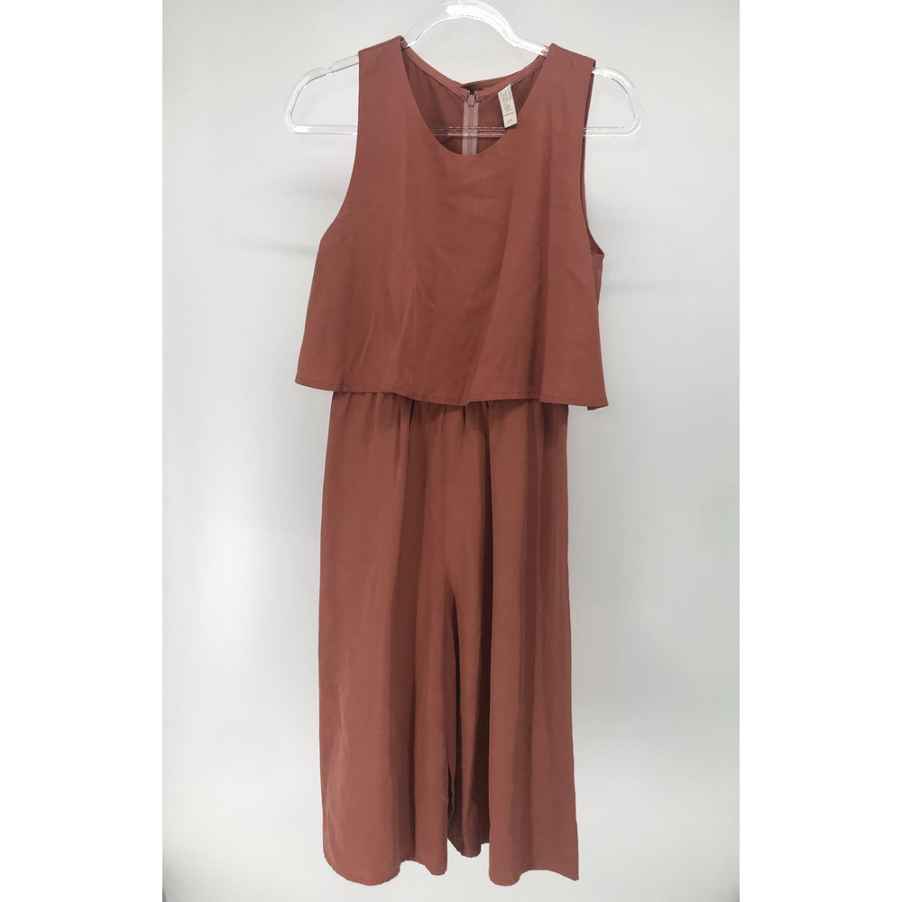 Eve Gravel Rose Paper Planes Wide Leg Sleeveless Jumpsuit